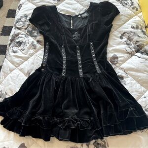 black velvet shrine of hollywood dress
